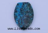 NGP162 2pcs 30*45mm fashion dyed chrysocolla gemstone pendants