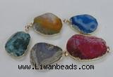 NGP1672 30*40mm - 35*45mm freeform agate gemstone pendants