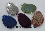 NGP1674 40*50mm - 45*60mm freeform agate gemstone pendants