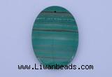 NGP176 2pcs 35*40mm oval synthetic malachite gemstone pendants