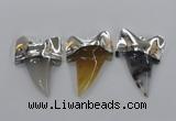 NGP1780 35*45mm - 38*55mm teeth-shaped agate gemstone pendants