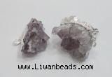 NGP1860 20*25mm - 30*40mm nuggets druzy amethyst pendants