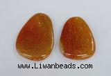 NGP1863 40*52mm - 40*58mm freeform agate gemstone pendants