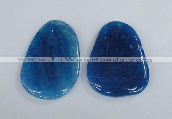 NGP1867 40*52mm - 40*58mm freeform agate gemstone pendants