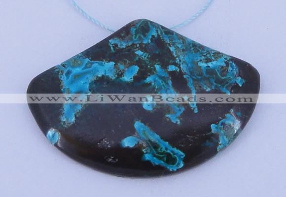 NGP188 34*50mm chrysocolla gemstone pendant jewelry wholesale