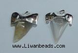 NGP1888 35*45mm - 38*55mm teeth-shaped agate gemstone pendants