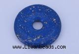 NGP217 5*30mm fashion dyed lapis lazuli gemstone donut pendant