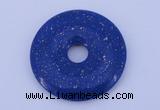 NGP218 7*50mm fashion dyed lapis lazuli gemstone donut pendant