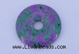 NGP224 5*30mm fashion synthetic ruby zoisite gemstone donut pendant