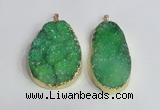 NGP2474 45*55mm - 50*65mm freeform druzy agate pendants wholesale