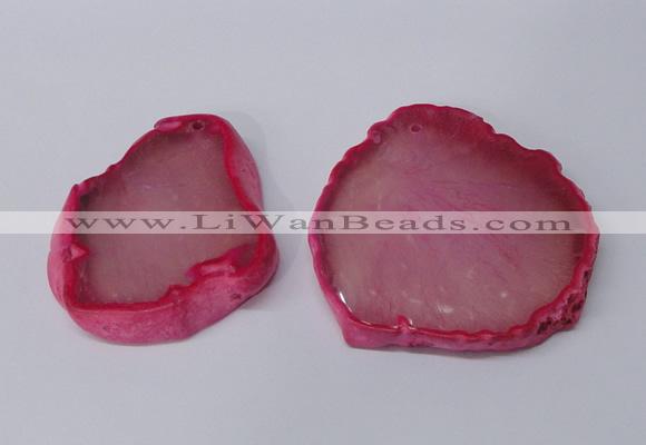 NGP2481 45*50mm - 55*65mm freeform agate gemstone pendants