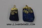 NGP2625 25*35mm - 35*45mm freeform lapis lazuli gemstone pendants