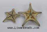 NGP2761 50*55mm - 75*85mm starfish pendants wholesale