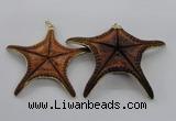 NGP2762 50*55mm - 75*85mm starfish pendants wholesale