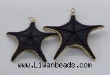 NGP2763 50*55mm - 75*85mm starfish pendants wholesale