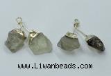 NGP2806 18*25mm - 20*25mm nuggets lemon quartz pendants wholesale