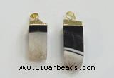 NGP2842 8*20mm - 12*40mm sticks druzy agate gemstone pendants