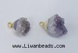 NGP2901 20*25mm - 25*30mm freeform amethyst gemstone pendants