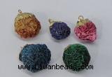 NGP2918 15*20mm - 25*30mm freeform desert rose pendants wholesale