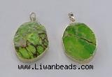 NGP2943 25*35mm – 35*45mm freeform sea sediment jasper pendants