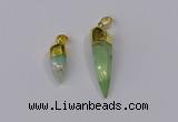 NGP3107 9*20mm – 11*40mm sticks Australia chrysoprase pendants