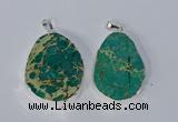 NGP3154 25*35mm - 35*45mm freeform sea sediment jasper pendants