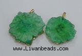 NGP3200 35*40mm - 45*50mm freeform druzy agate pendants