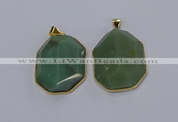 NGP3307 35*45mm freeform agate gemstone pendants wholesale