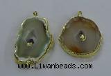 NGP3361 45*55mm - 50*65mm freeform druzy agate pendants