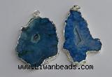 NGP3367 40*45mm - 45*60mm freeform druzy agate pendants