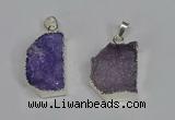 NGP3441 18*25mm - 20*30mm freeform druzy agate gemstone pendants