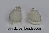 NGP3456 20*30mm - 25*35mm freeform druzy agate pendants wholesale