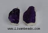 NGP3458 20*30mm - 25*35mm freeform druzy agate pendants wholesale