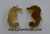 NGP3541 22*58mm - 25*55mm seahorse agate pendants wholesale