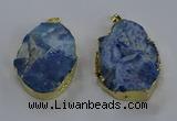 NGP3760 30*40mm - 40*50mm freeform druzy agate pendants