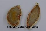 NGP3842 25*65mm - 35*70mm freeform agate gemstone pendants