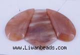 NGP39 Fashion red quartz gemstone pendants set jewelry wholesale