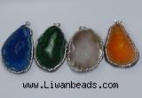 NGP3916 45*60mm - 55*65mm freeform druzy agate pendants wholesale