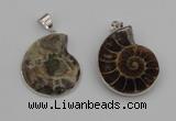 NGP4068 25*30mm – 30*35mm carved ammonite pendants wholesale