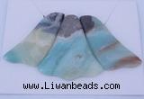 NGP42 Fashion amazonite gemstone pendants set jewelry wholesale