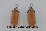 NGP5008 8*30mm sticks red aventurine pendants wholesale