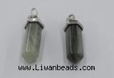 NGP5017 8*30mm sticks seaweed quartz pendants wholesale