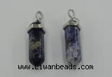 NGP5018 8*30mm sticks sodalite gemstone pendants wholesale