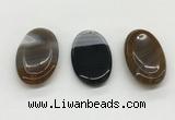 NGP5505 28*50mm oval agate gemstone pendants wholesale