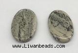 NGP5523 30*50mm - 35*55mm oval jasper pendants wholesale