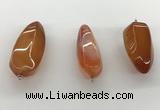 NGP5546 14*40mm - 23*58mm teardrop agate gemstone pendants