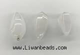 NGP5551 14*40mm - 23*58mm teardrop white jade pendants