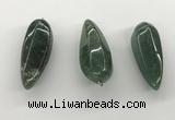 NGP5556 14*40mm - 23*58mm teardrop Canadian jade pendants