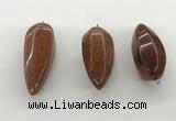 NGP5560 14*40mm - 23*58mm teardrop goldstone pendants wholesale