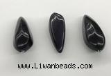 NGP5561 14*40mm - 23*58mm teardrop blue goldstone pendants